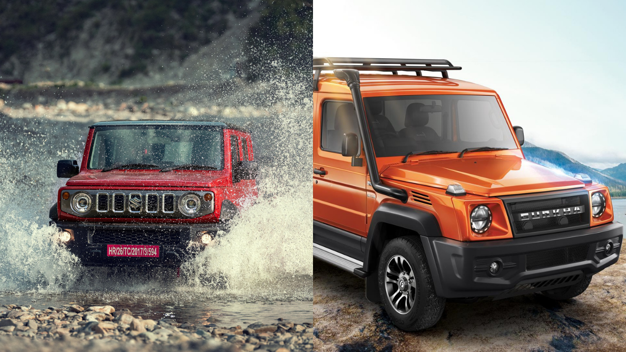 Maruti Suzuki Jimny Vs Mahindra Thar Vs Force Gurkha Vs Hyundai Creta