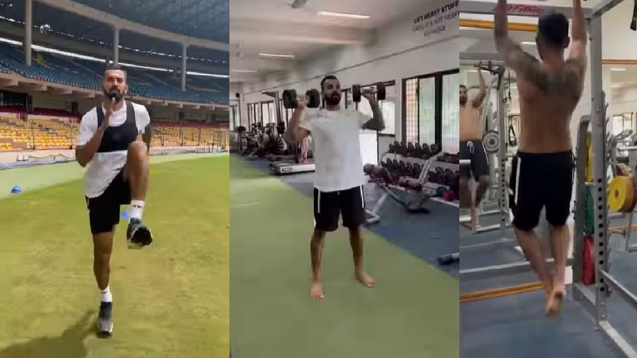 WATCH KL Rahul Trains Hard For India Comeback Shares Video Of