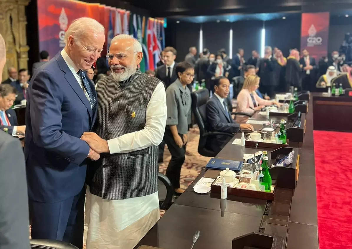 PM Modi US President Joe Biden Share A Warm Hug At G20 Summit In Bali