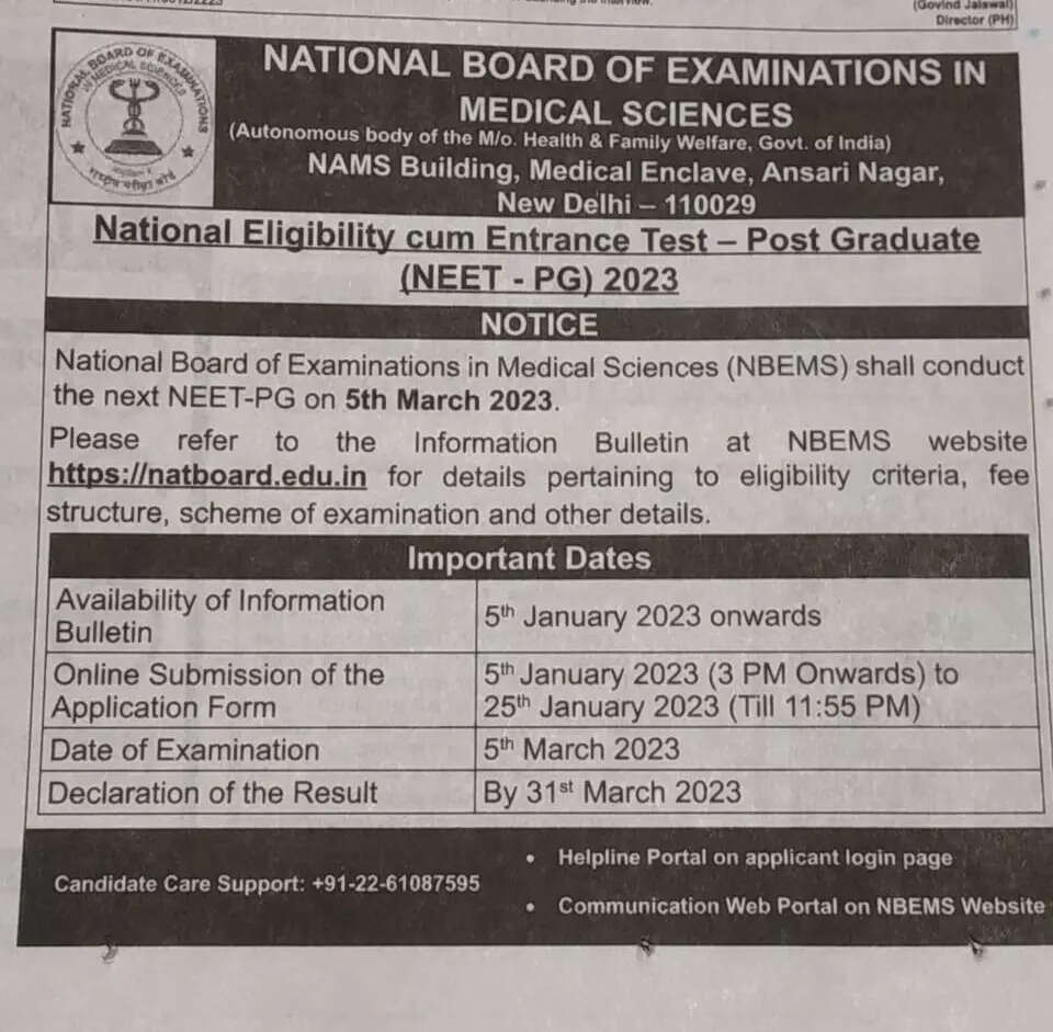 Neet Pg Exam Date 2023 Application Form Printable Forms Free Online