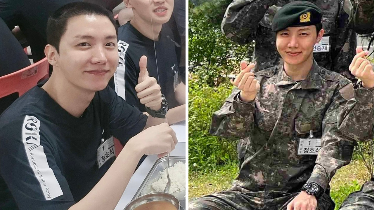 Bts J Hope S First Pics After Enlistment Out K Pop Idol Poses In