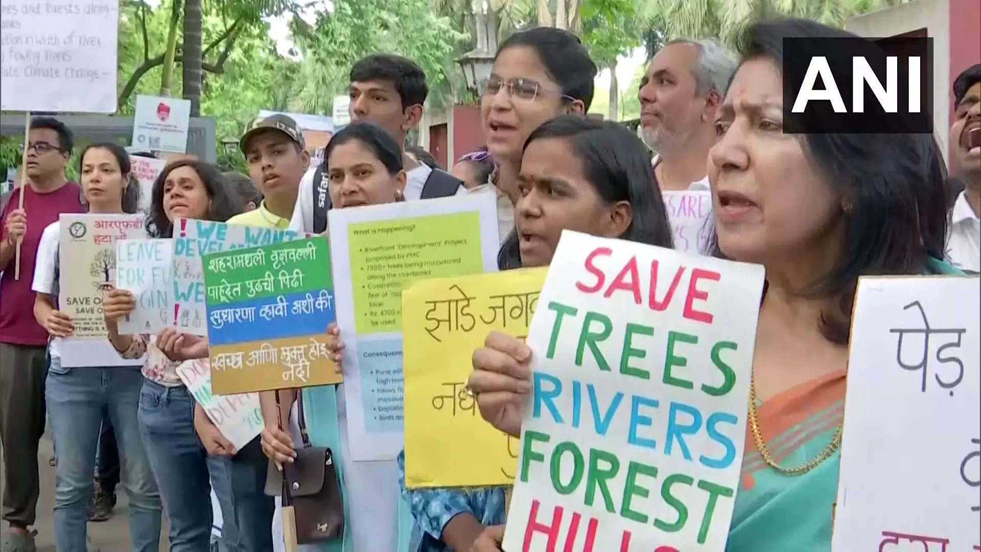 Chalo Chipko Thousands Of Punekars Protest Against Felling Of Trees