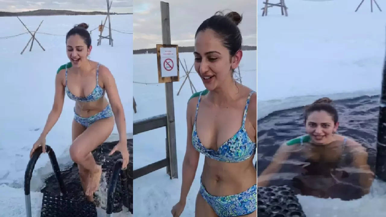 Rakul Preet Singh Enjoy Ice Bath Watch Video