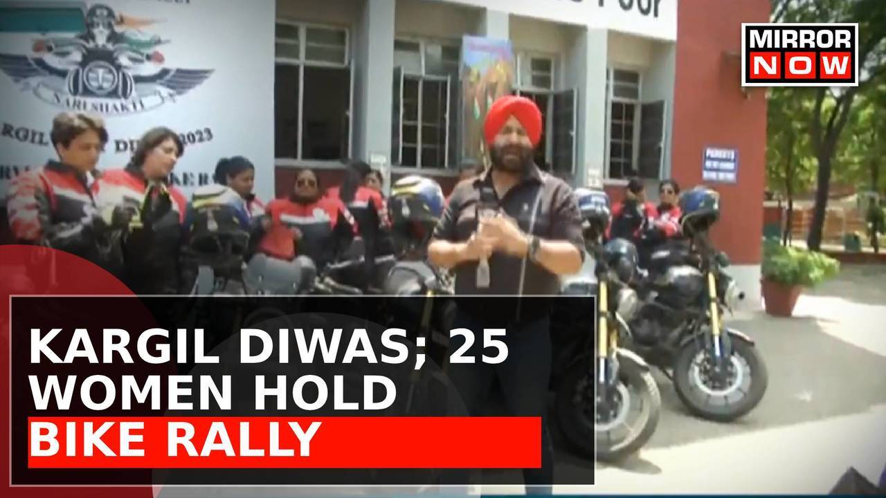 Kargil Diwas 25 Women Hold Bike Rally From Srinagar To Kargil To