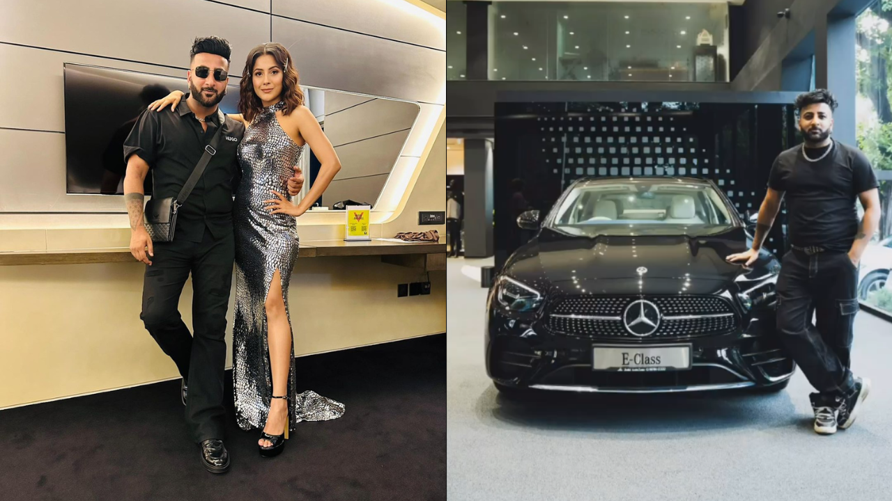 Veere Di Gaddi Shehnaaz Gill Presents His Brother With A Mercedes