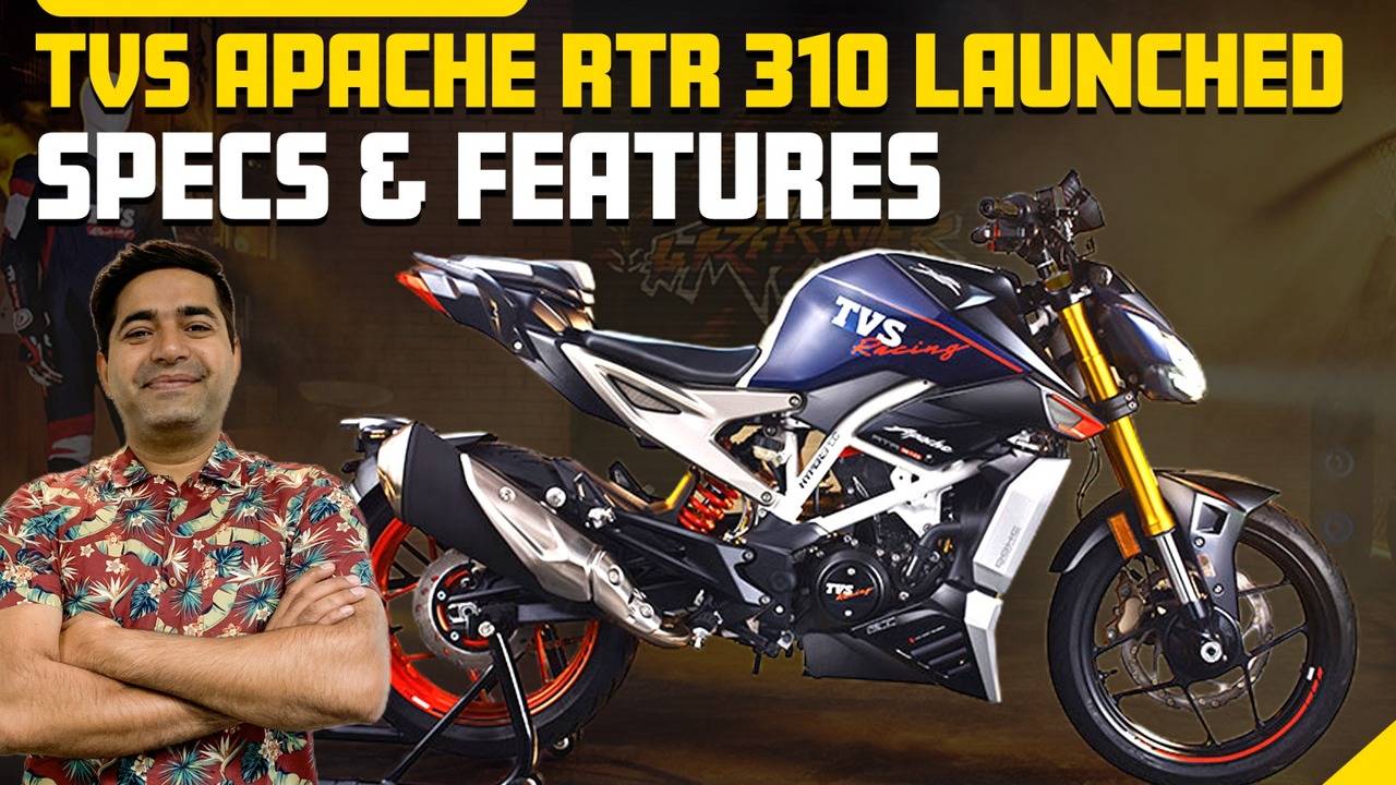 TVS Apache RTR 310 Launched In India At INR 2 43 Lakh Times Drive