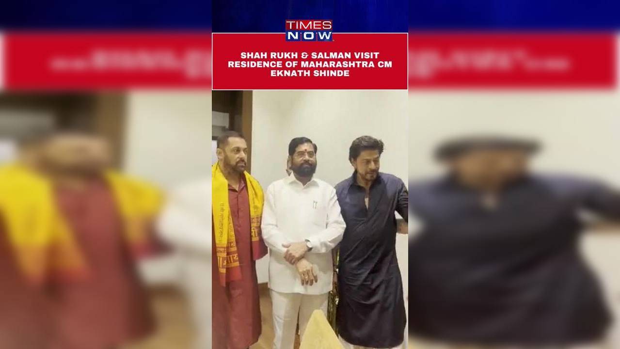 SRK Salman Khan Join Maharashtra CM Eknath Shinde For Ganpati Puja