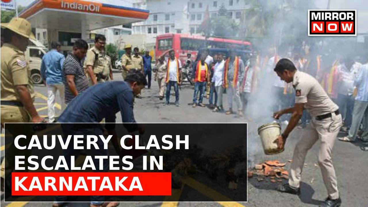 Cauvery Clash Escalates Normal Life Crippled In K Taka Police Detain