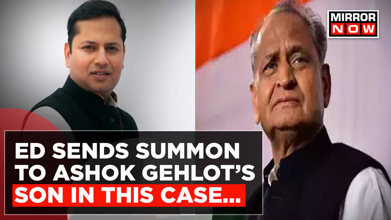 Ed Summons Ashok Gehlot S Son Vaibhav Gehlot In Fema Case This Is How