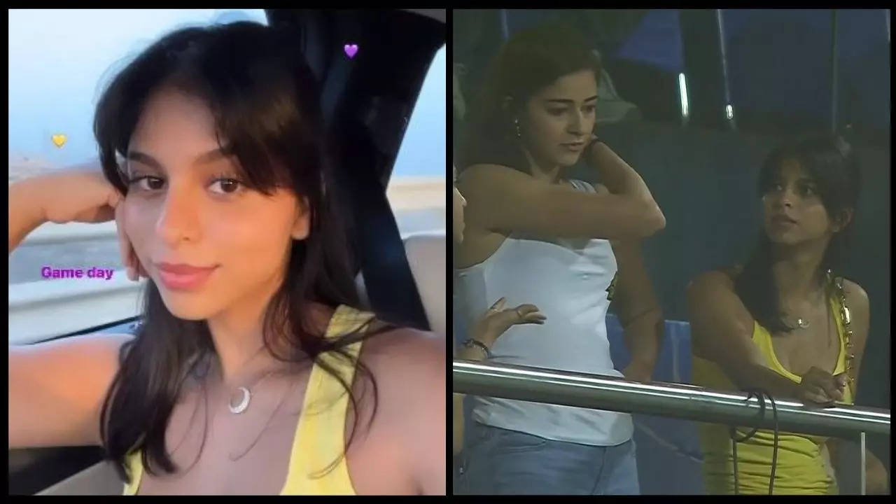 Shah Rukh Khan S Daughter Suhana Rocks A KKR Tank Top Cheers For