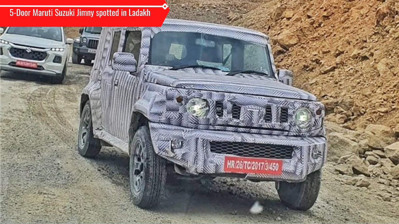 Upcoming Door Maruti Suzuki Jimny Spotted In Ladakh Alongside Grand