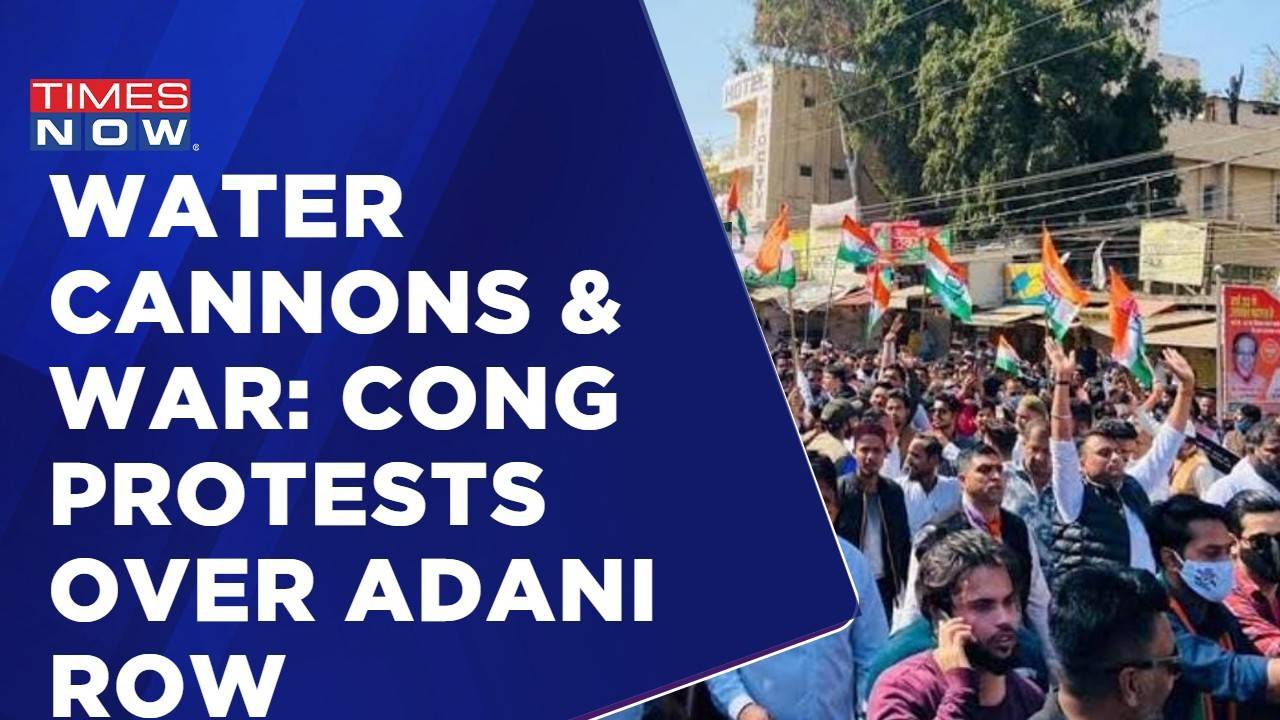 Congress Protest In Bhopal Protest Over Adani Issue Opp Demands Jpc