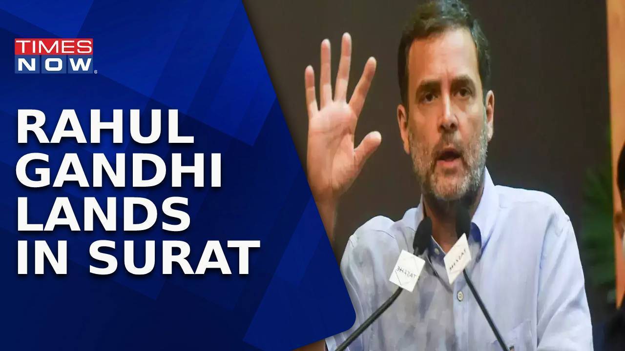 Rahul Gandhi Lands In Surat To Present In Surat Court Latest Updates