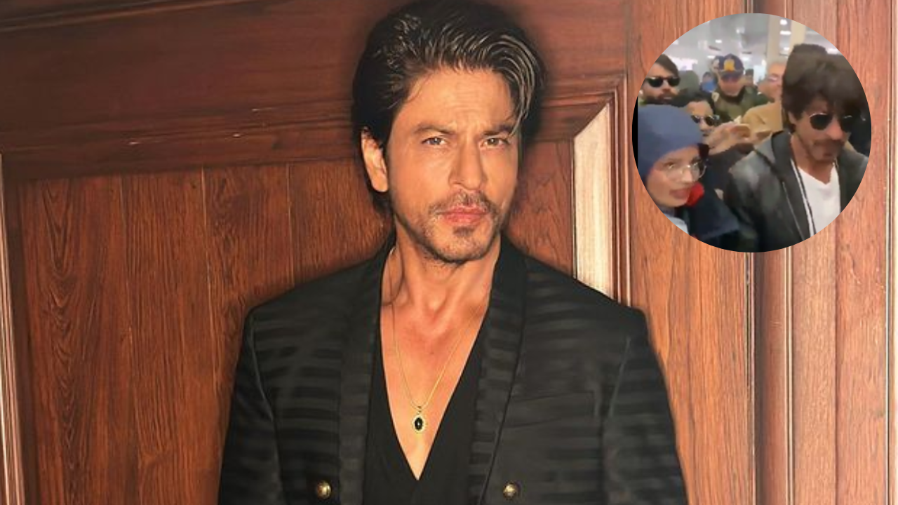 Shah Rukh Khan MOBBED By Fans At Srinagar Airport As He Jets Off From