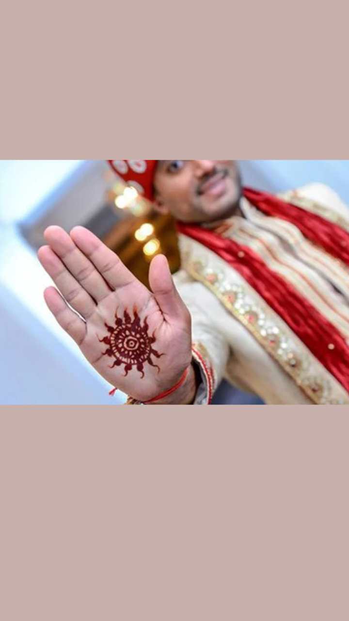 24. Palm Mehndi Design For Men - ShaadiWish