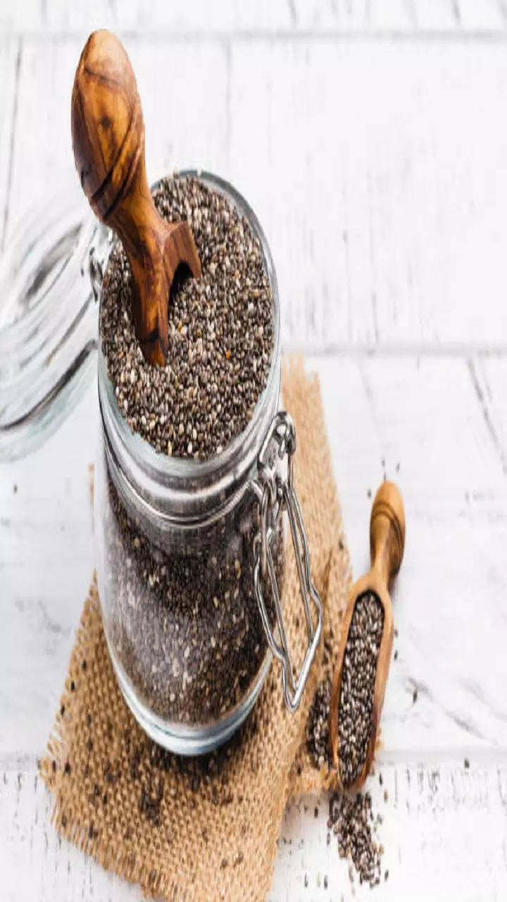 Chia seeds falling in slow motion onto w... | Stock Video | Pond5