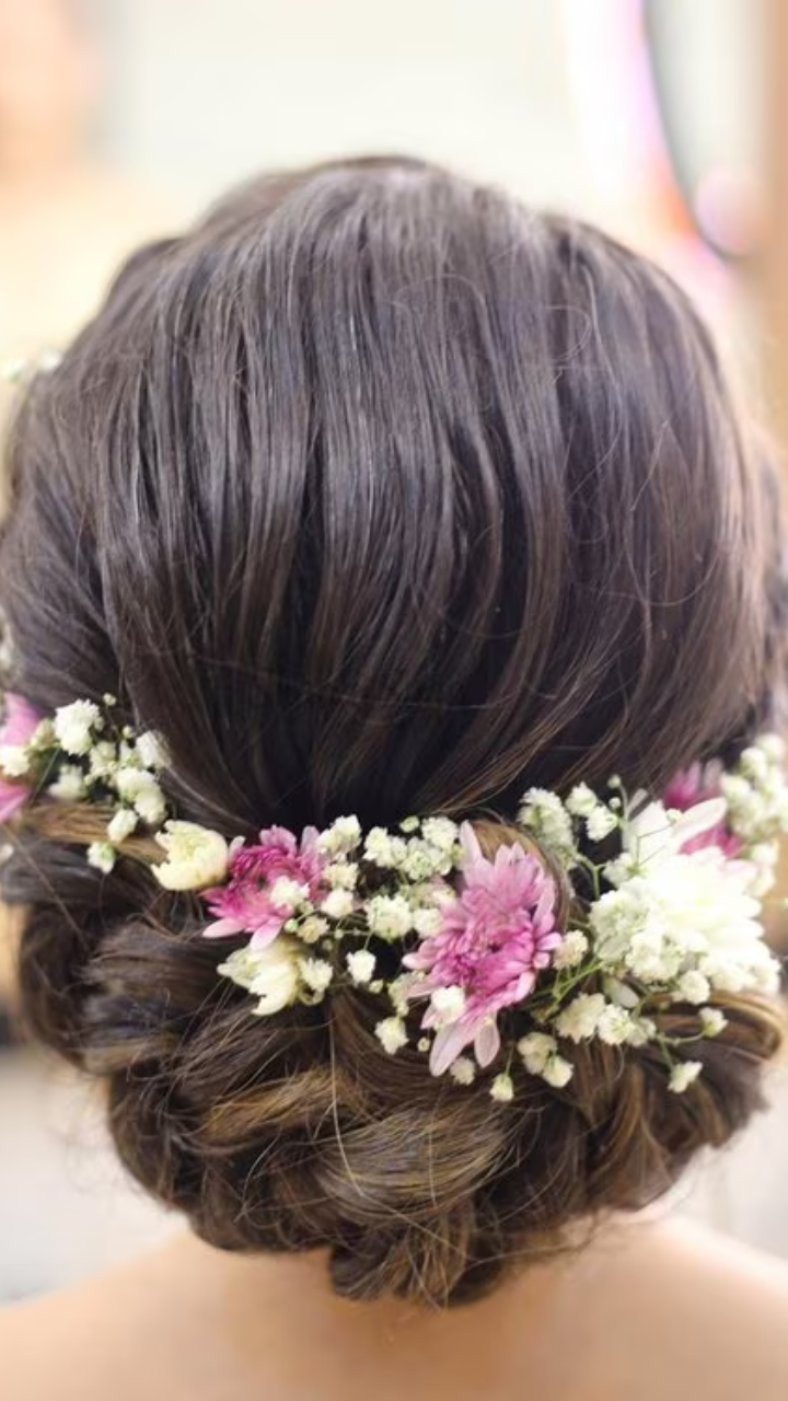 How to DIY Rose Flower Hair Bun Updo Hairstyle