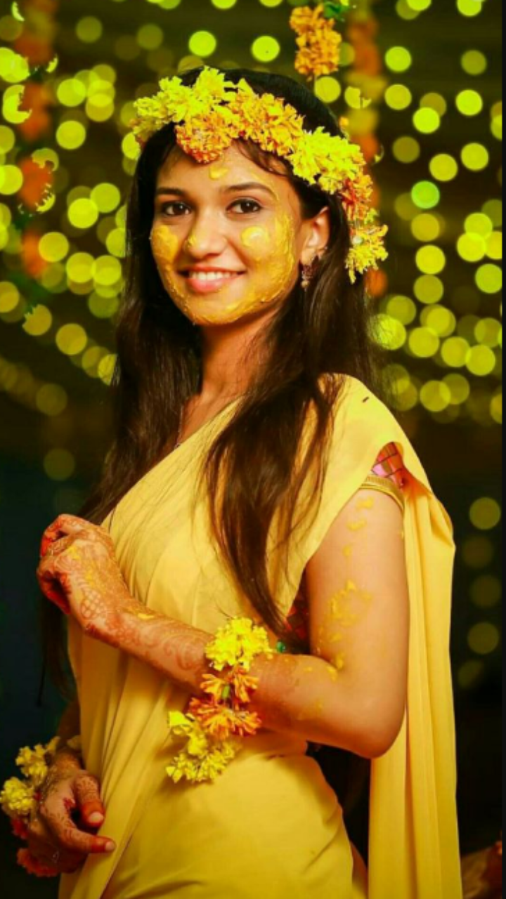 Haldi ceremony photography | Turmeric at Indian wedding