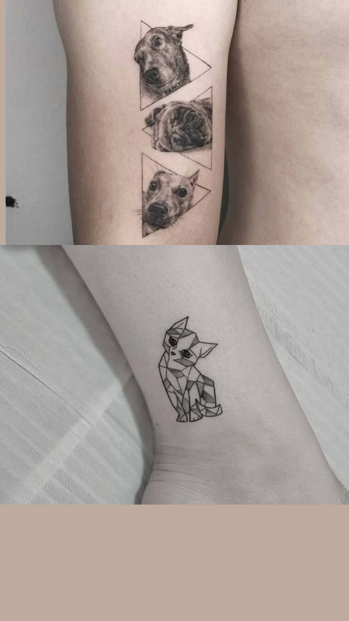 Virgo Zodiac Dog Tattoo