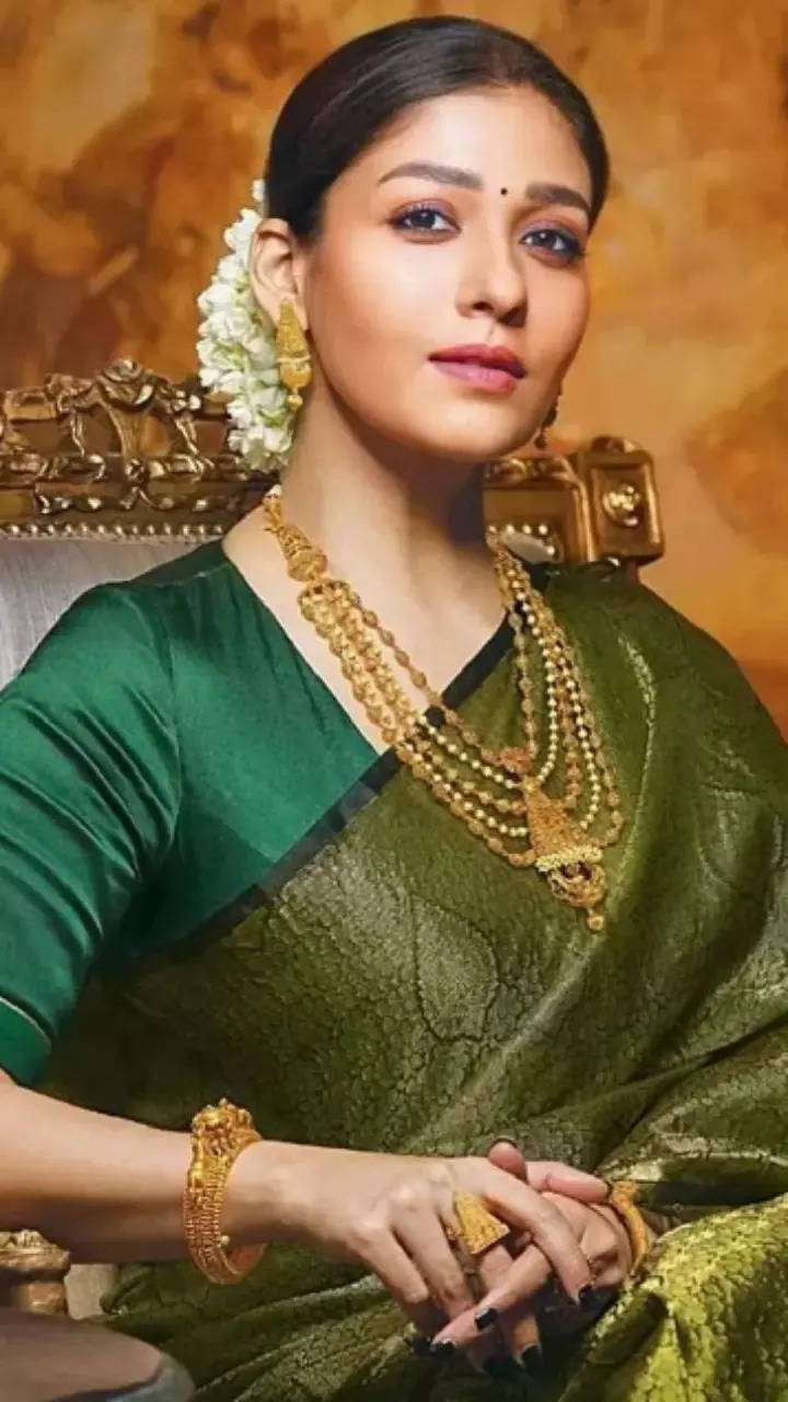 Buy Nayanthara In Handwoven Pure Linen Saree Online | Linen World