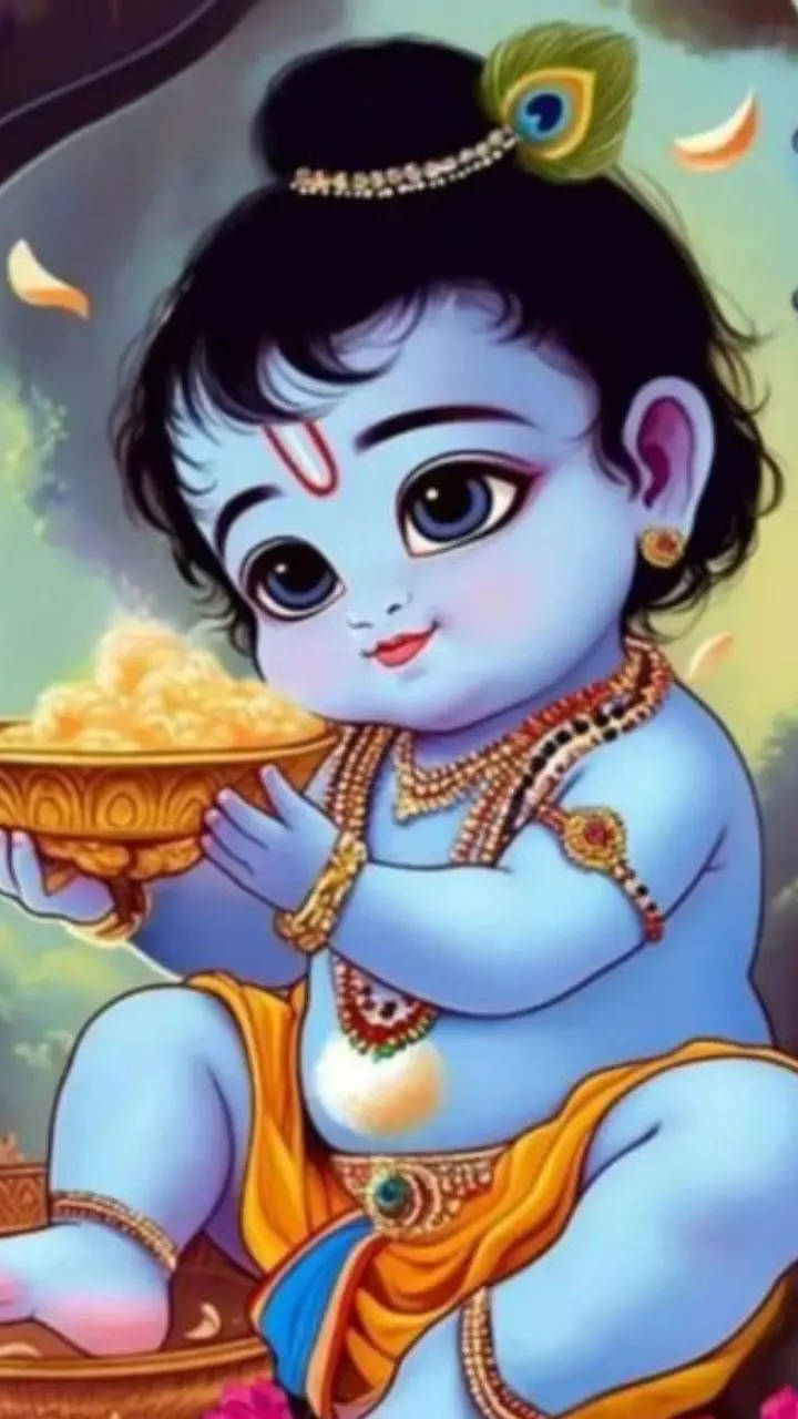 Baby Lord Krishna Wallpapers - Top Free Baby Lord Krishna Backgrounds -  WallpaperAccess