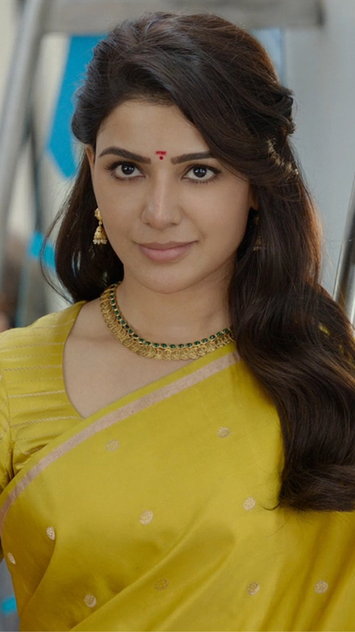 Samantha Ruth looking very cute in saree mobile HD phone wallpaper | Pxfuel