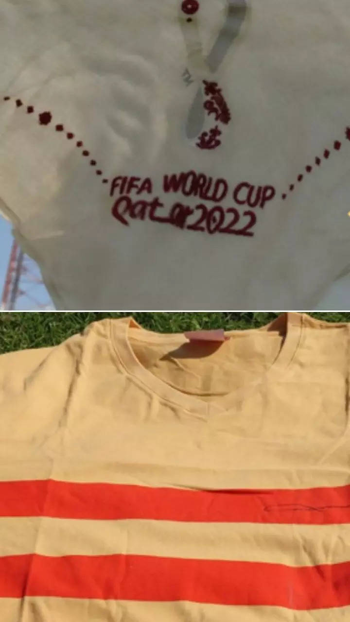 Qatar World Cup surprise gift bag for fans #shorts 