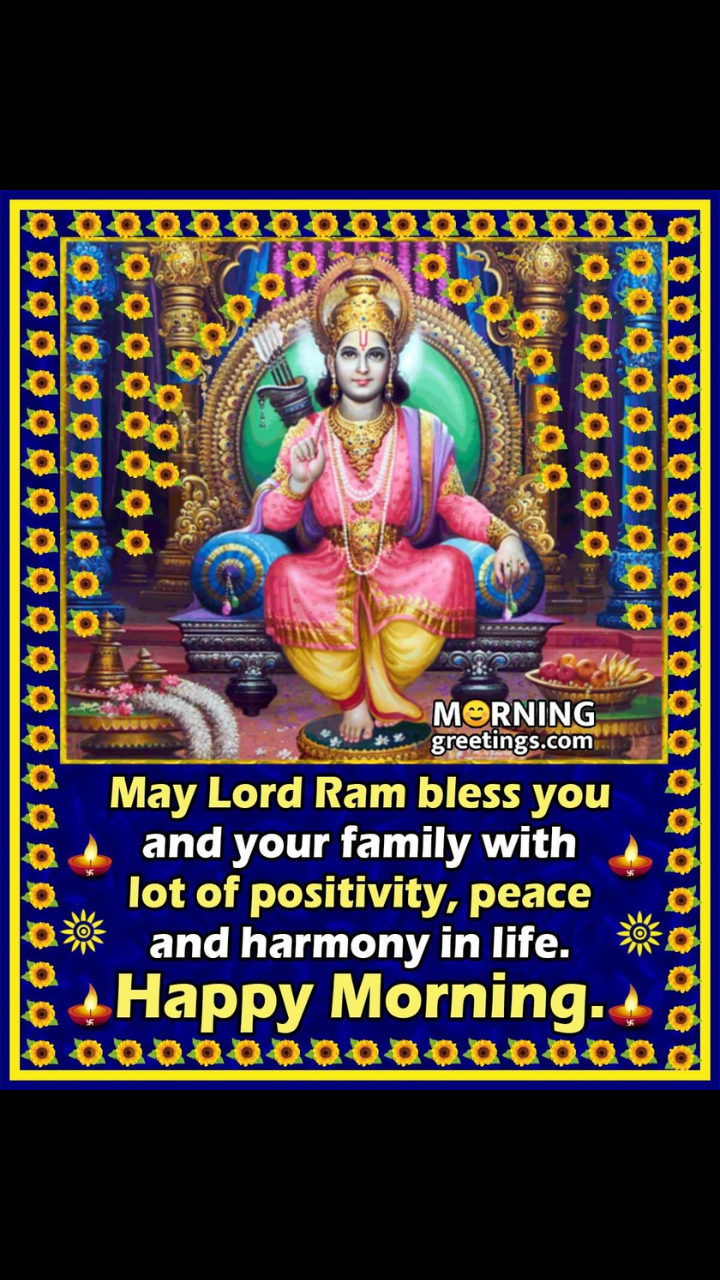 Good Morning images and quotes of Lord Rama in Hindi for WhatsApp ...