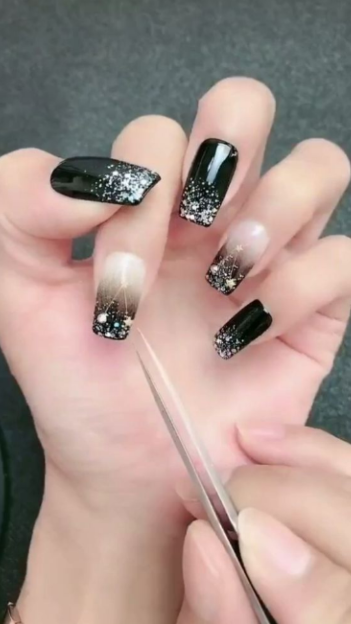 67+ Black French Tip Nails For The Modern Fashionista - TheFab20s