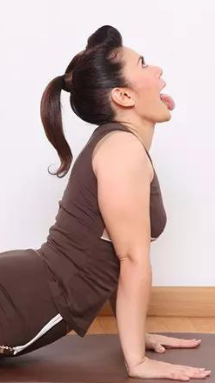 Yoga for healthy, firm face and glowing skin - Times of India