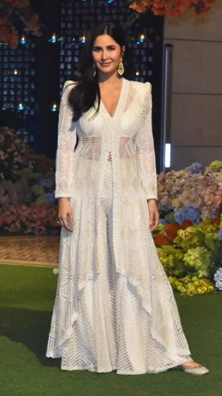 Label Ritu Kumar - Summer whites ! The off shoulder dress we have our  hearts on . Shop this look online here - https://www.labelritukumar.com/ katrina-kaif-wearing-white-off-shoulder-long-dress | Facebook