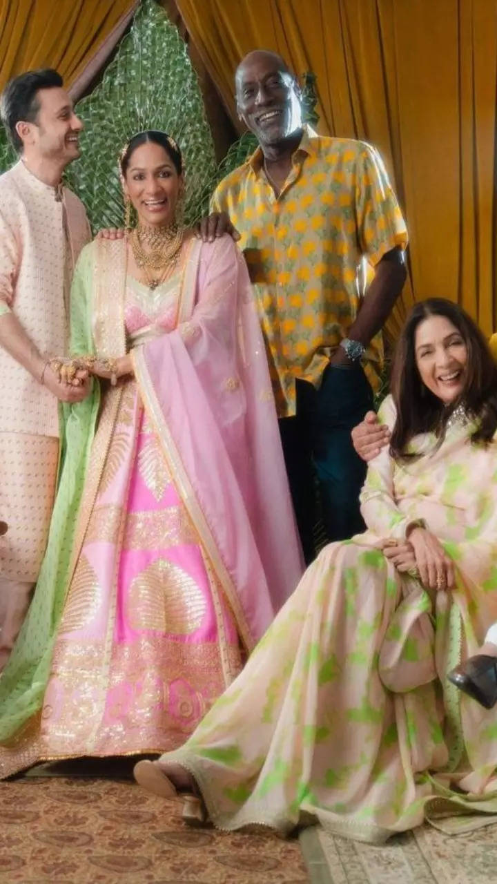 Decoding Masaba Gupta's Rs 2.5 lakh barfi-pink wedding lehenga. All details  - India Today