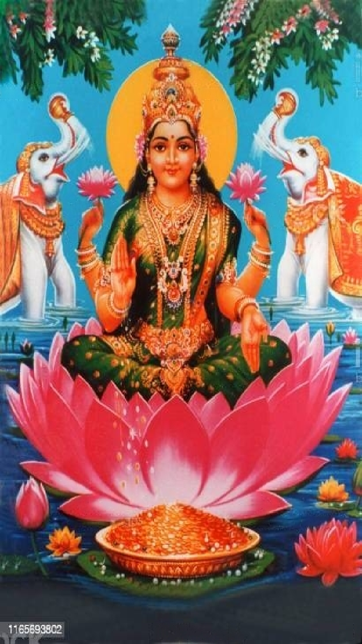 Good Morning Images of Goddess Laxmi with quotes for prosperity ...