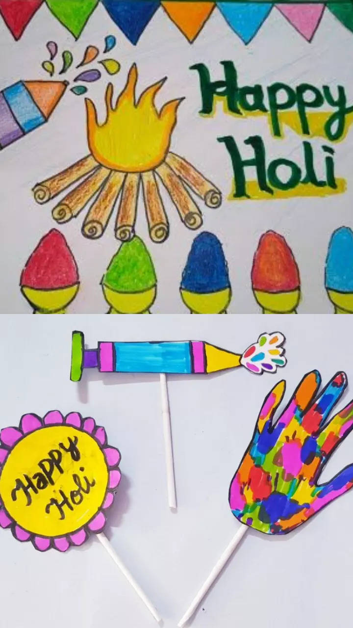 Holi special drawing || Happy holi drawing very easy step by step || Holi  drawing || pushpa singh - YouTube
