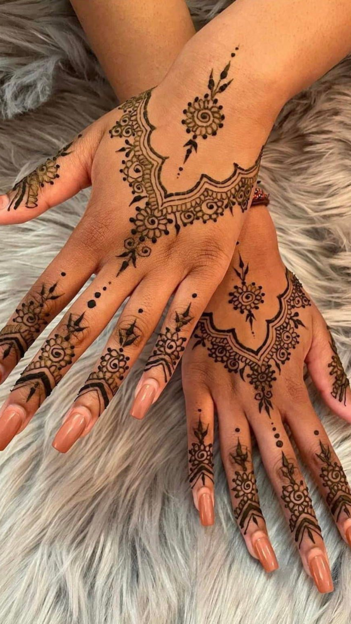मंडला मेहंदी आसान design -uniqe heavy mandala henna mehndi design for  beginners - Habiba Mehndi Art - video Dailymotion