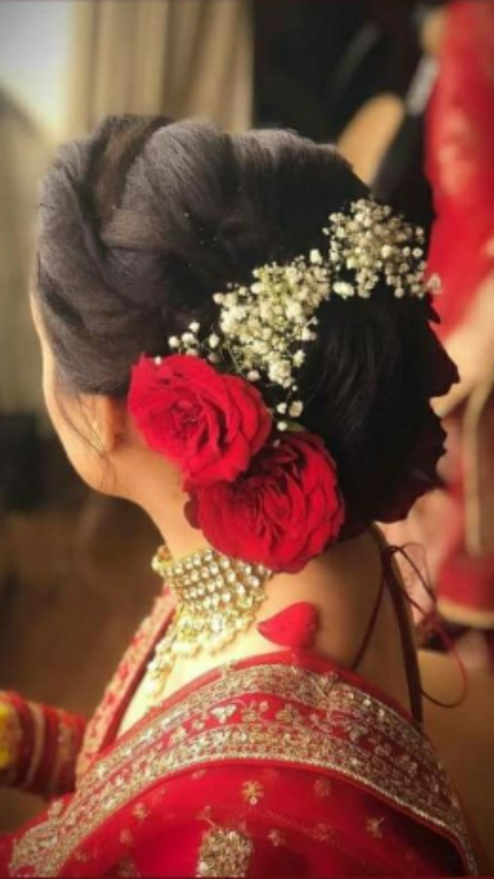 new juda hairstyle for lehenga || easy hairstyles || wedding hairstyles ||  party hairstyles - YouTube