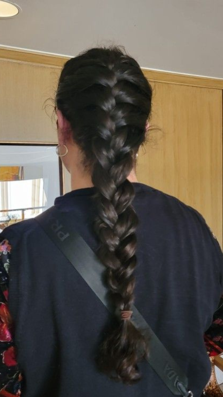 korean hair ponytail