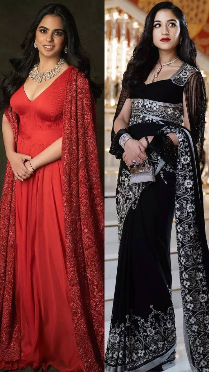 Isha Ambani | Stylish sarees, Party wear indian dresses, Indian fashion  saree