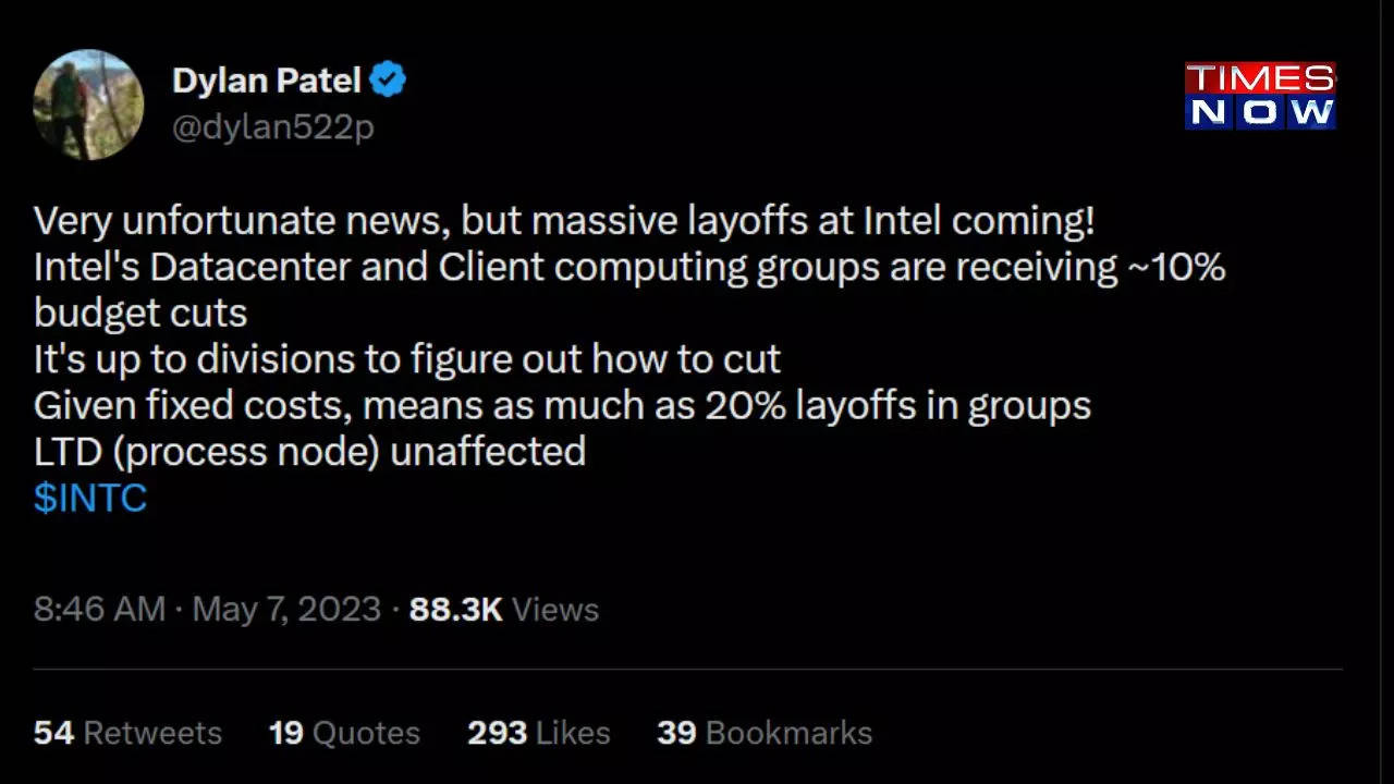 Tech Layoffs: Intel Confirms Layoffs Amid Q1 Struggles And $1.5 Billion ...