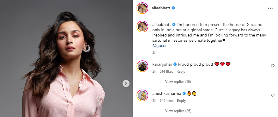 Gucci names Alia Bhatt as first global brand ambassador from India