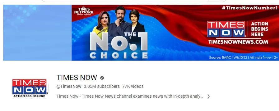 Times Now Youtube