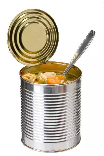 Canned soup