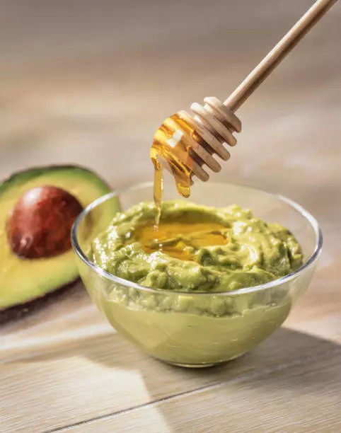 Avocado honey mask