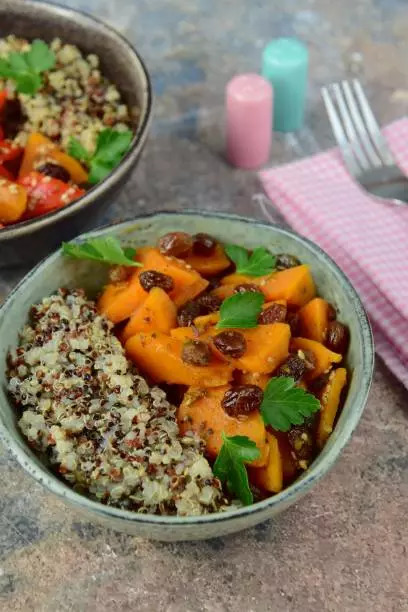 Quinoa sweet potato bowl