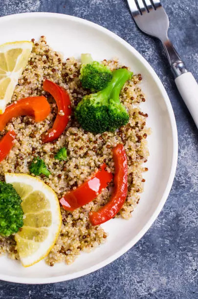 Quinoa veg stir fry