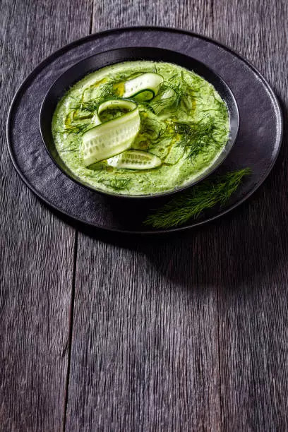 Cucumber and mint soup