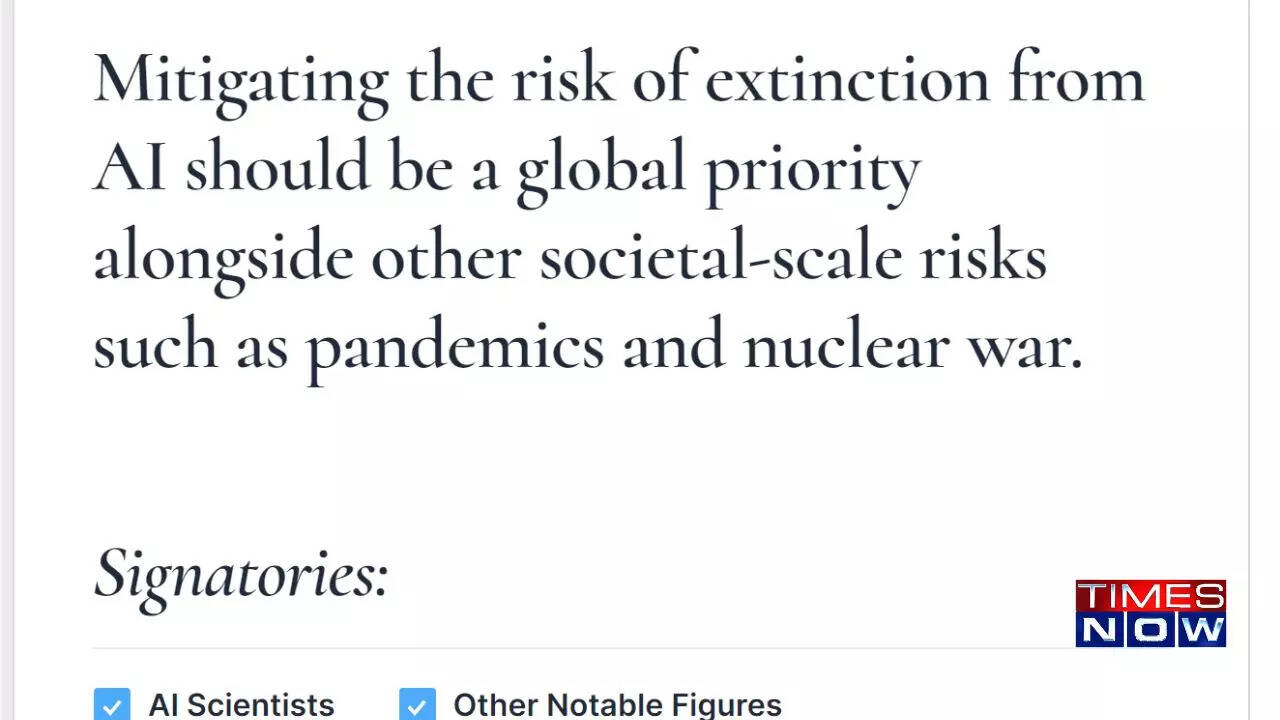 A 22 Word Alert Ai Threat Compared To Pandemics And Nuclear War