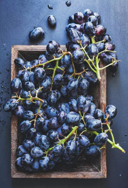 Black grapes