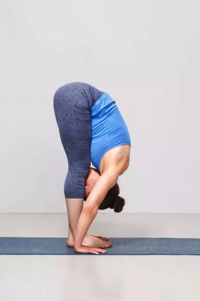 Standing forward bend pose