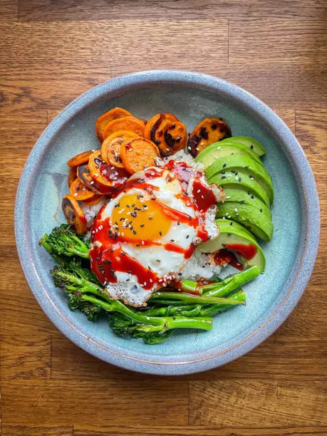 Avocado and egg bowl